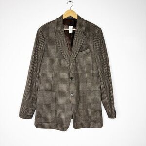 Banana Republic Tailored Fit Brown Glen Plaid Jacket Size 46R NWT